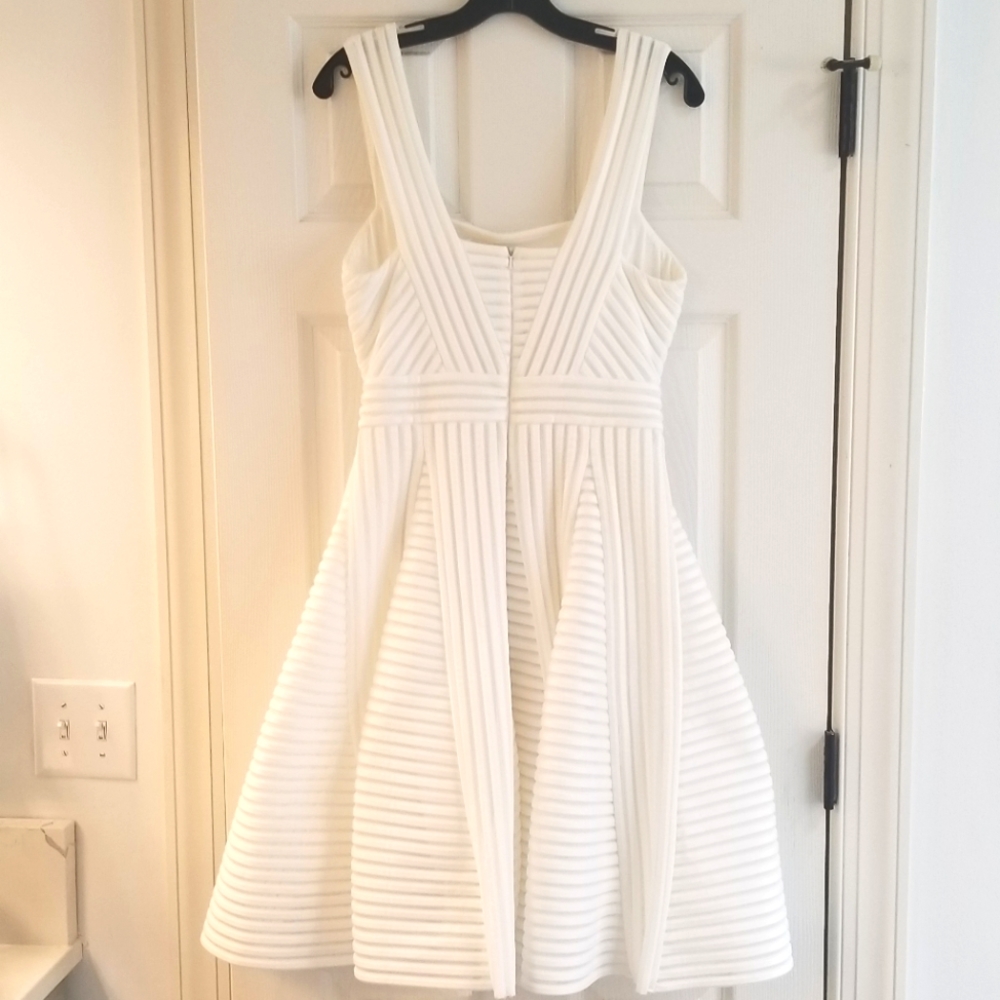 Maje Rodez Mesh-Stripe Dress - Picture 6 of 7